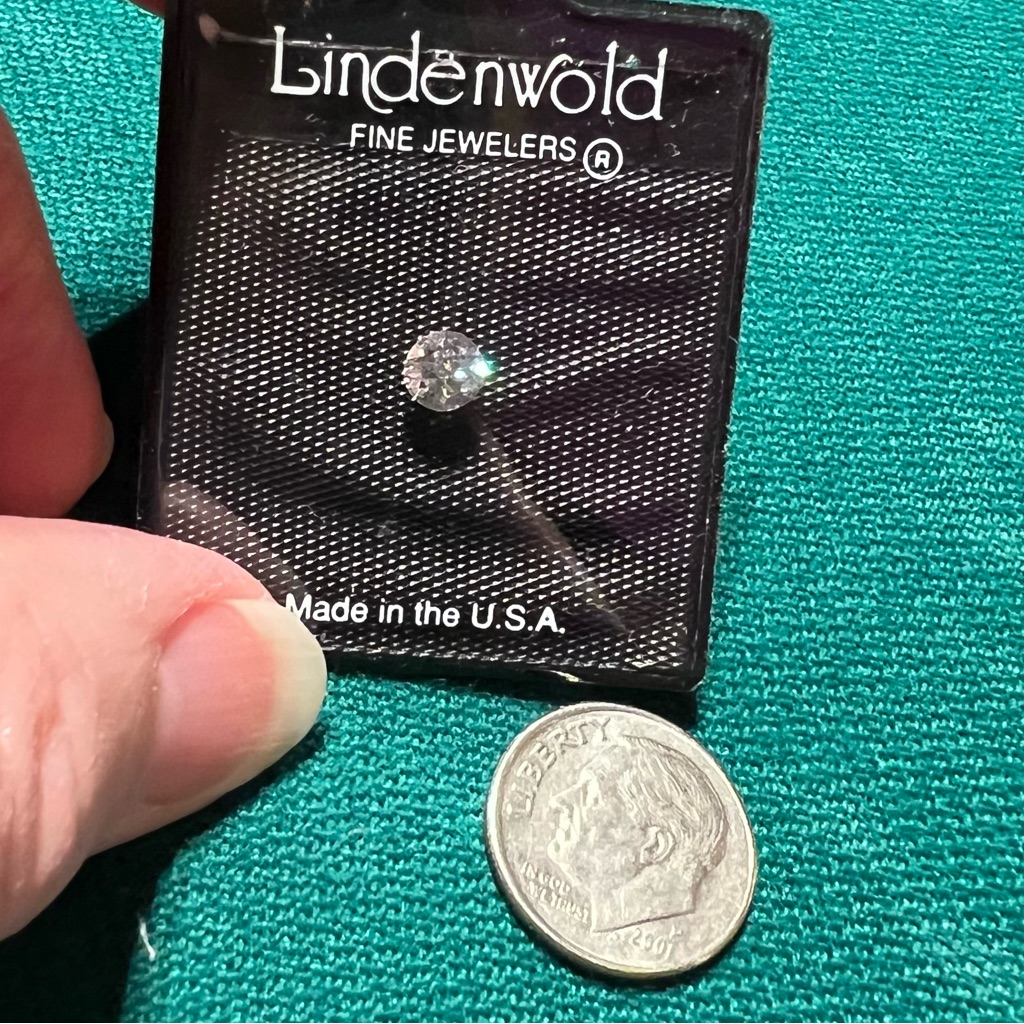 Lindenwold, Round Half Carat Diamond Simulate Gemstone
